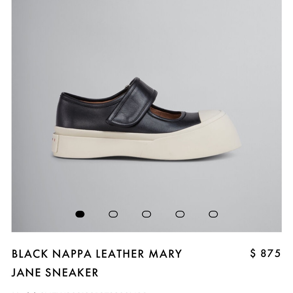 Black Nappa Leather Mary Jane shoes - Marni